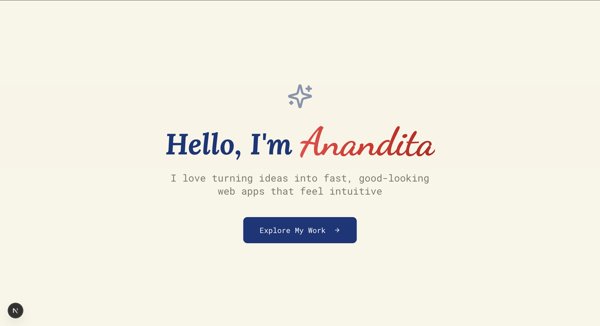 Dynamic portfolio website